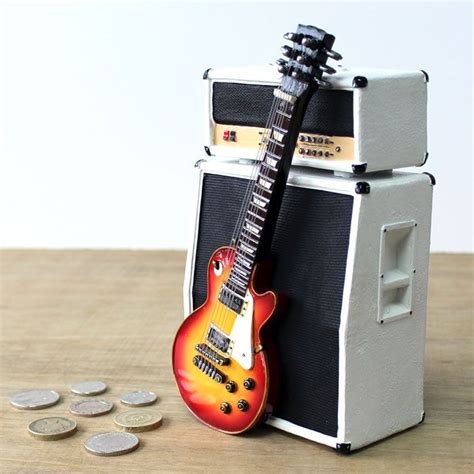 electric guitar money box|Money Box Electric Guitar Sunset .